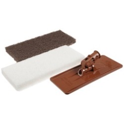 3M Doodlebug para limpieza de áreas generales    Kit Incial Incluye 1 Sujetador, Una Caja De Fibras Blancas Y Una Caja De Fibras