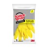 3M Guante de Limpieza Satinado Scotch-Brite Profesional  G 8-8 1/2 Amarillo Grande ME400000597