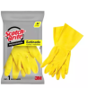 3M Guante de Limpieza Satinado Scotch-Brite Profesional M 7-7 1/2 Amarillo Mediano ME400000555