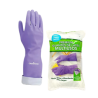 Clean One Guante Premium De Látex Multiusos Morado Par Talla G