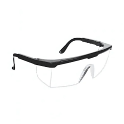 Dermacare Lente De Seguridad Armazon Negro Mica Clara Mod. AL026