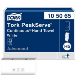 Peak Serve Toalla de manos continua  Paq c/410 hjs /1hj 20.1 x 22.5 cm Bco 105065