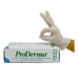 Uniseal Guante Proderma Examen Latex Blanco Grande 004-8